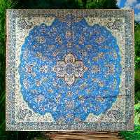 ترمه ابریشمی ابی