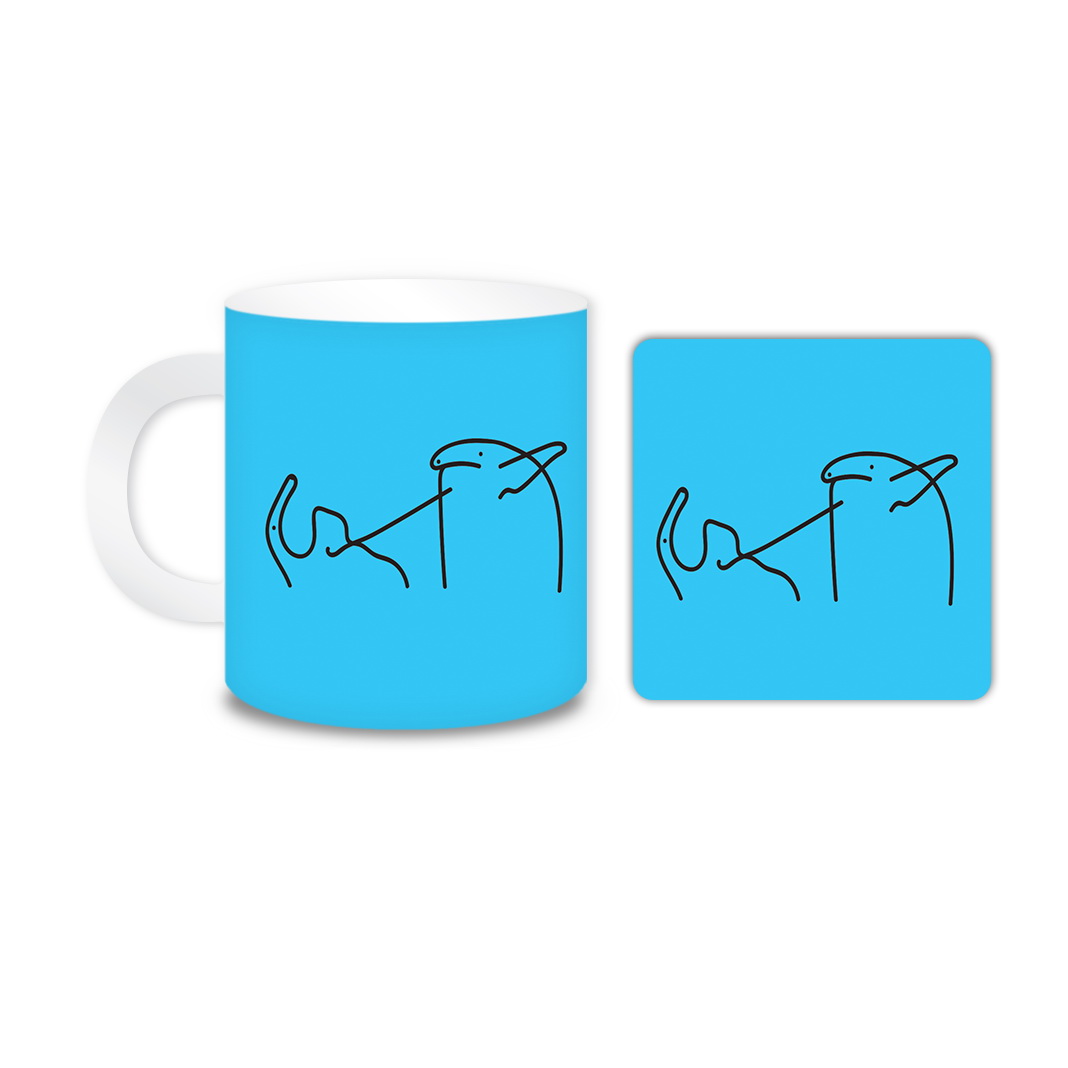 ماگ مدل میقولی کد 2427 به همراه زیر لیوانی