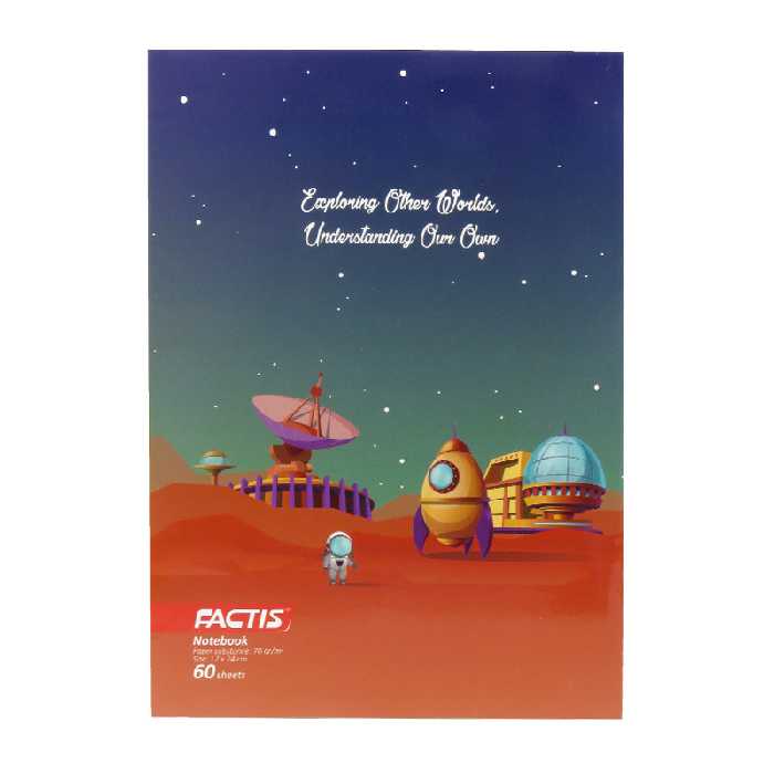 دفتر مشق 60 برگ فکتیس مدل 601