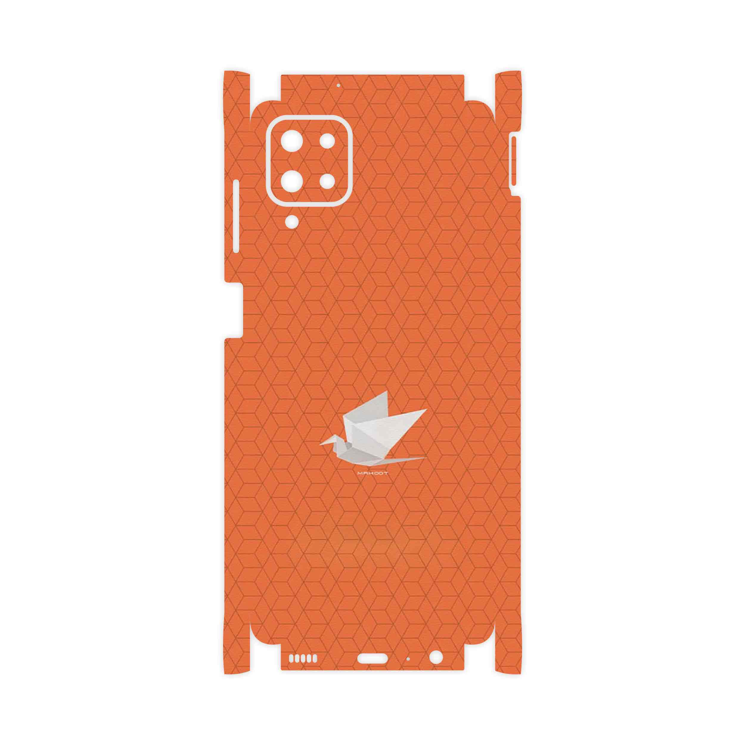 برچسب پوششی ماهوت مدل Minimalist origami bird-FullSkin مناسب برای گوشی موبایل سامسونگ Galaxy A12