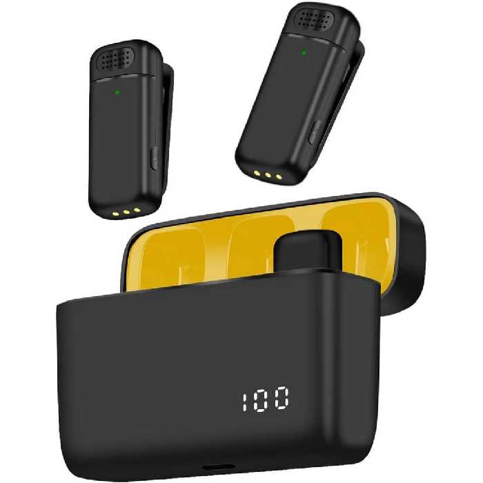 میکروفون یقه ای حرفه ای وایرلس PD-88 Dual پورت Type-C