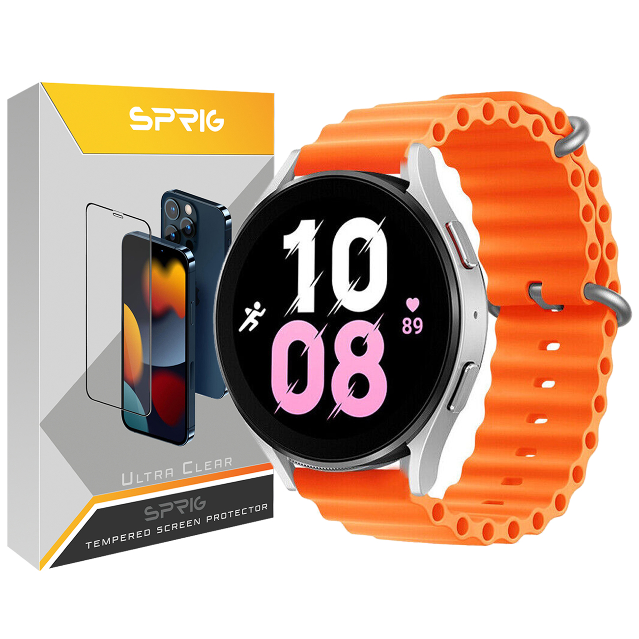 بند اسپریگ مدل Ocean مناسب برای سامسونگ Galaxy Watch 3 41mm / Watch 4 40mm / Watch 4 42mm / Watch 4 44mm / Watch 4 46mm