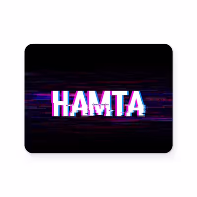 برچسب تاچ پد دسته بازی پلی استیشن 4 ونسونی طرح Hamta
