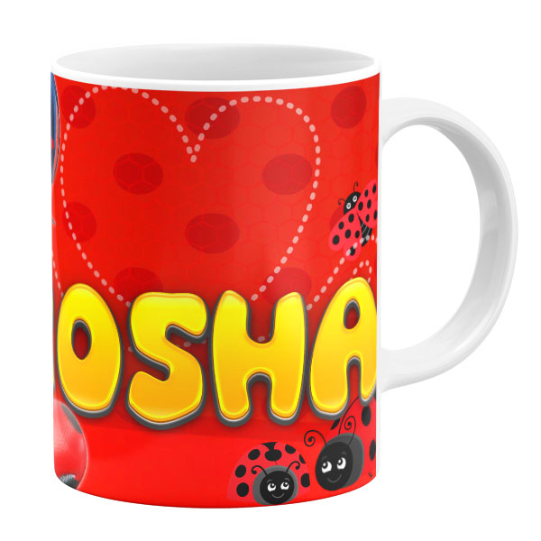 ماگ طرح دختر کفشدوزکی مدل روشا