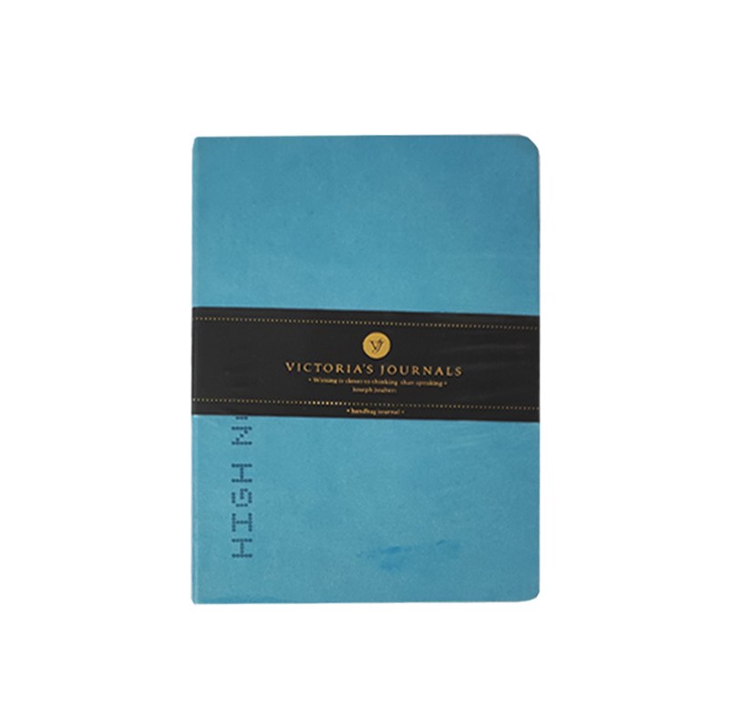 دفترچه یادداشت ویکتوریا طرح High Note رنگ های آبی، نارنجی و زرد خردلی