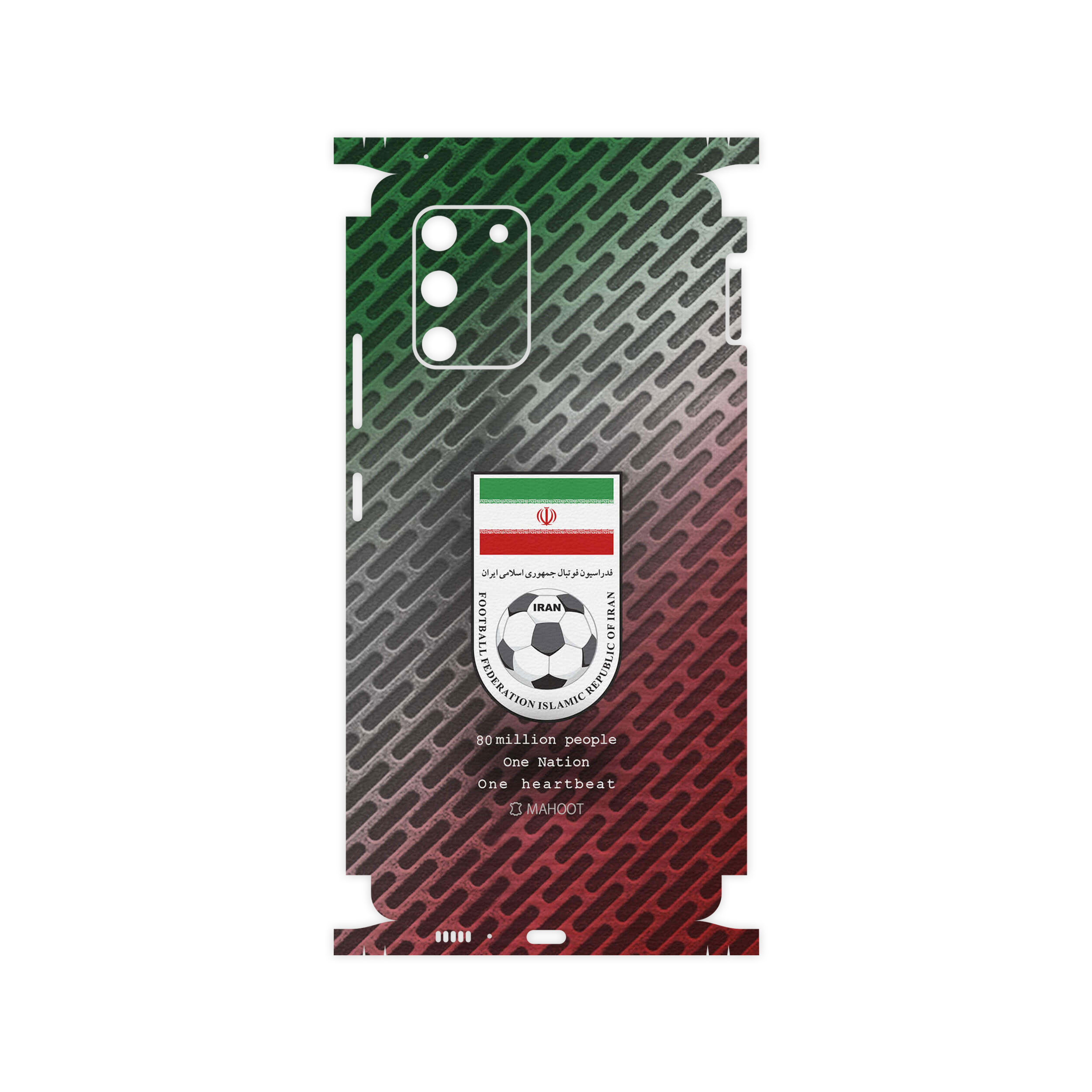 برچسب پوششی ماهوت مدل Iran-National-Football-Team-FullSkin مناسب برای گوشی موبایل سامسونگ Galaxy S10 Lite