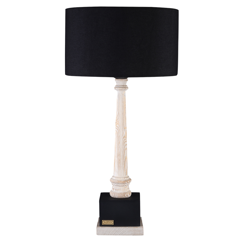 آباژور روميزی فلزی لوتوس کد محصول: TLSW-80808-MATILDE-BR&N/BL