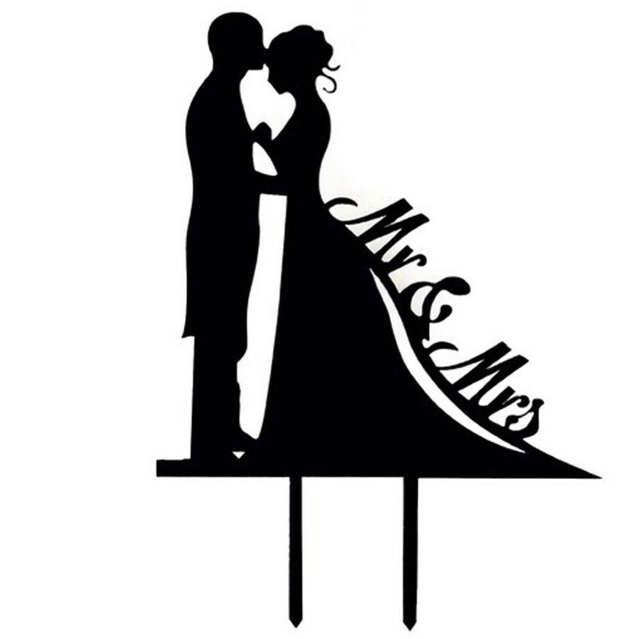 تاپر کیک جشنکده مدل Mr And Mrs کد 2