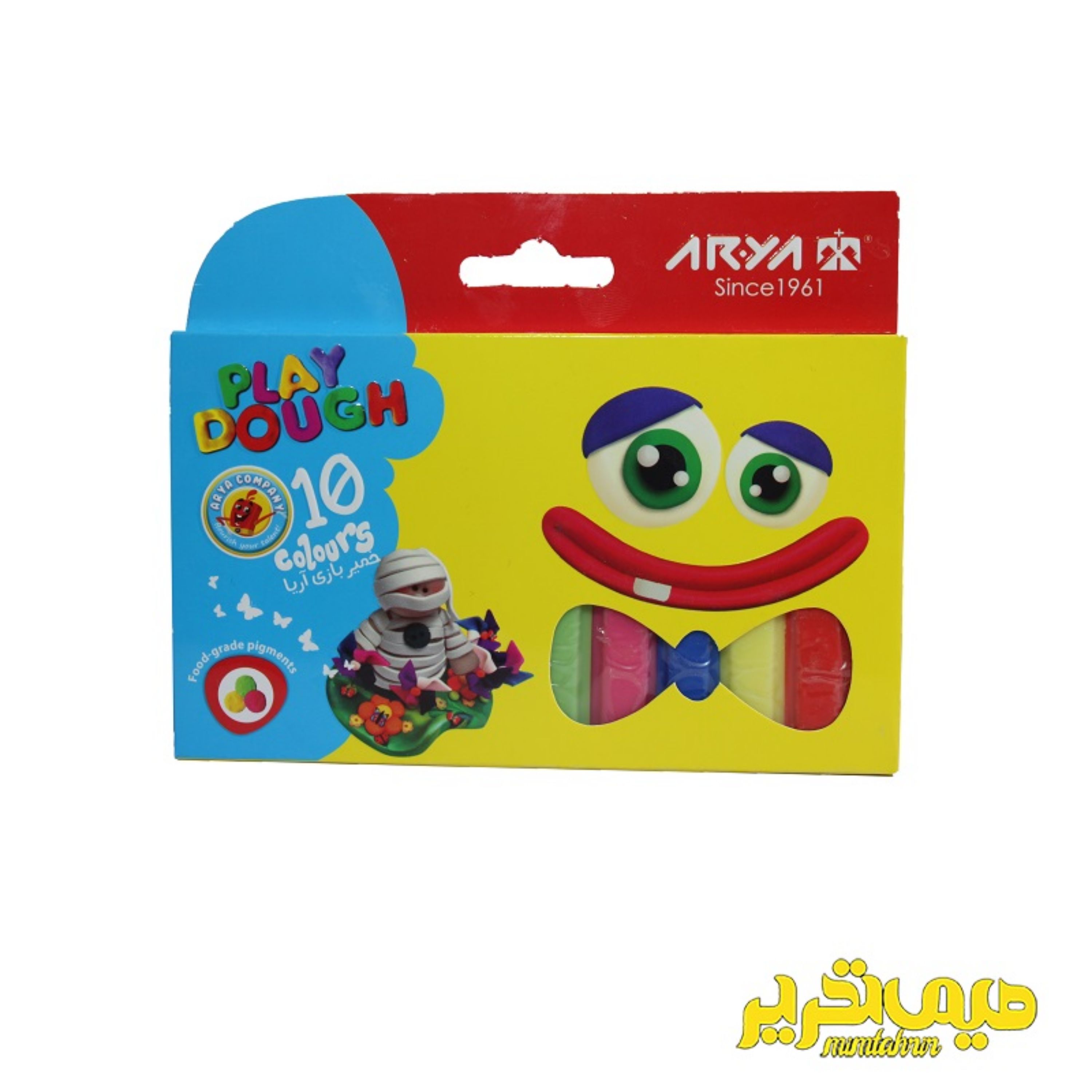 خمیر مقوایی 10 رنگ آریا