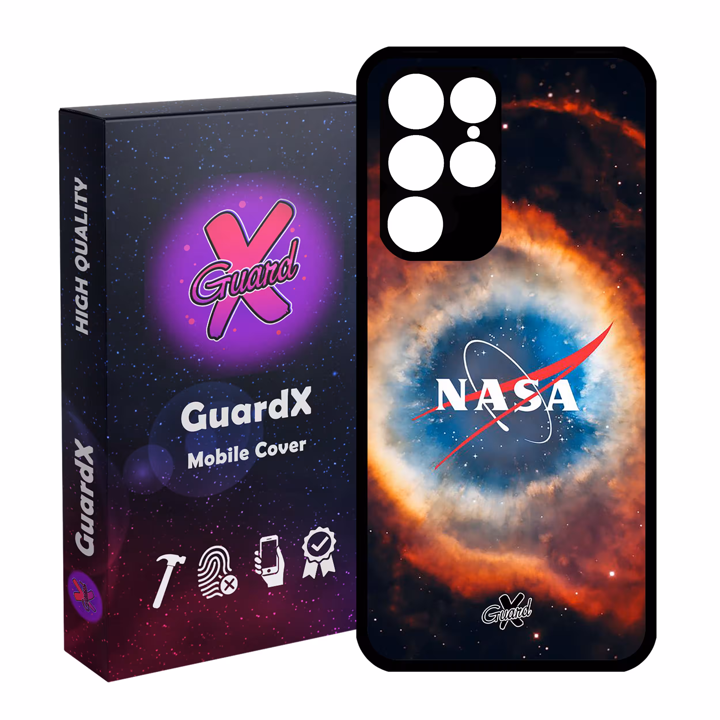 کاور گارد ایکس طرح Nasa مدل Glass10234 مناسب برای گوشی موبایل سامسونگ Galaxy S22 Ultra