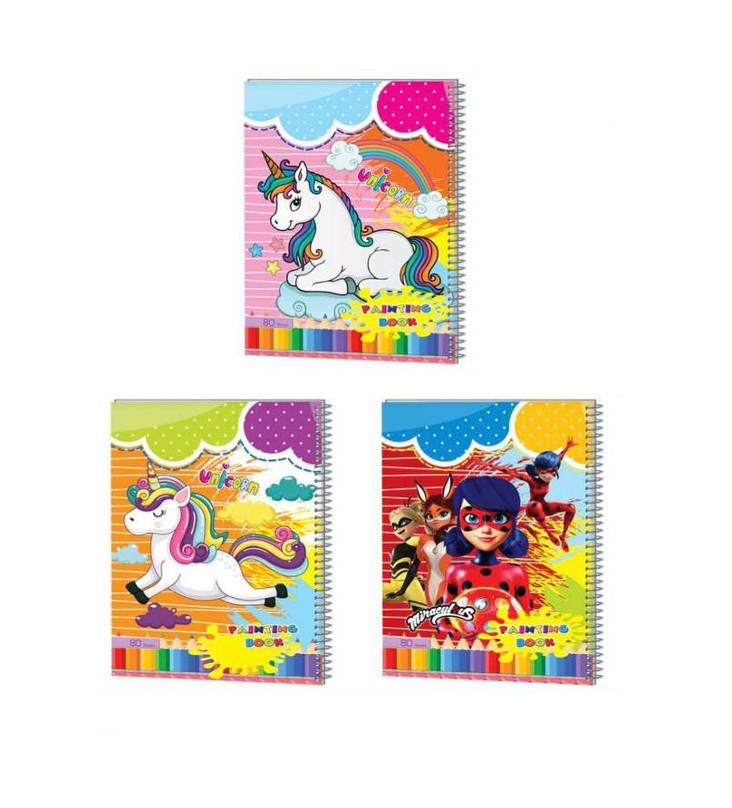 دفتر نقاشی 80 برگ جلد پرسی عرش سایز A4 کد 147