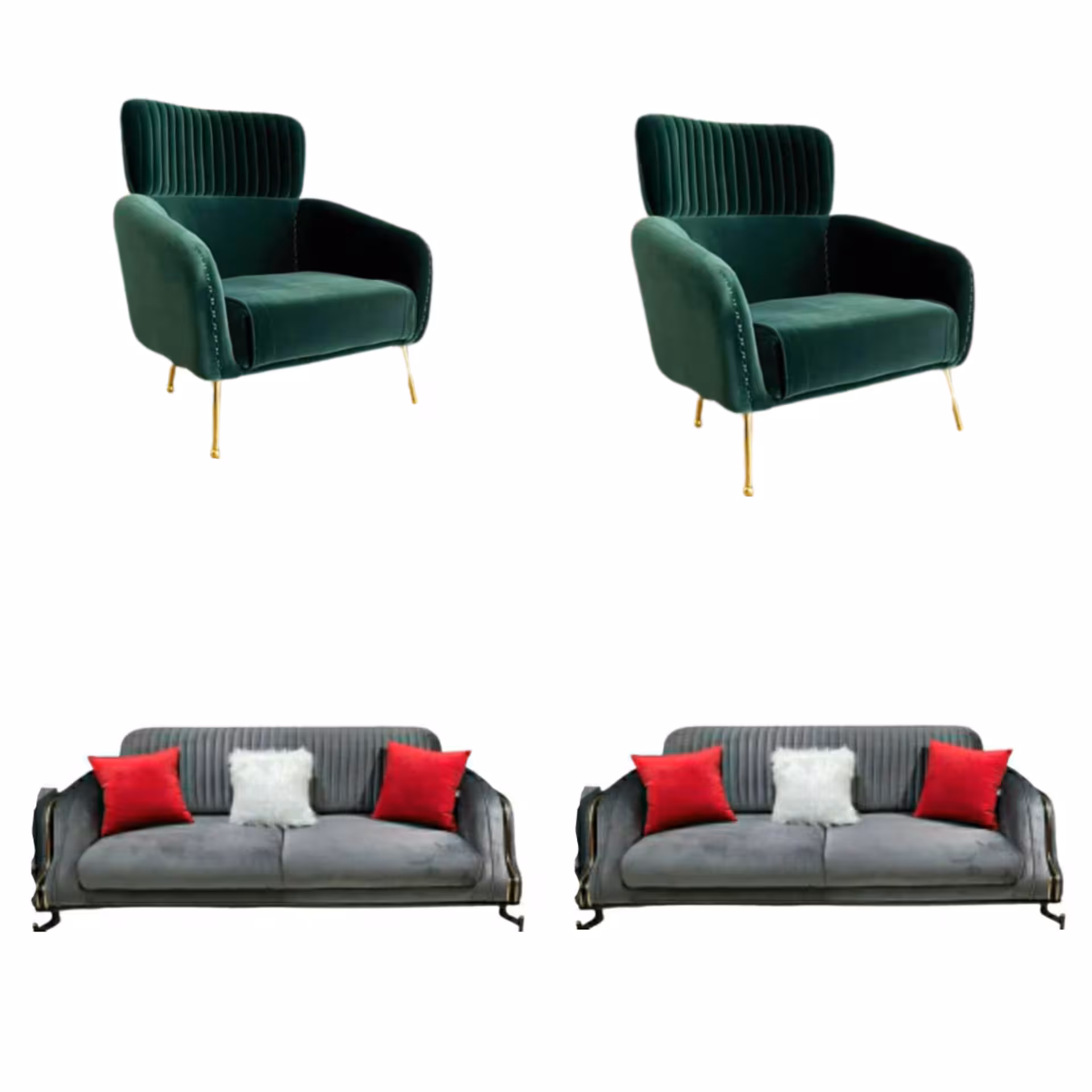 مبل راحتی هشت نفره مدل رز