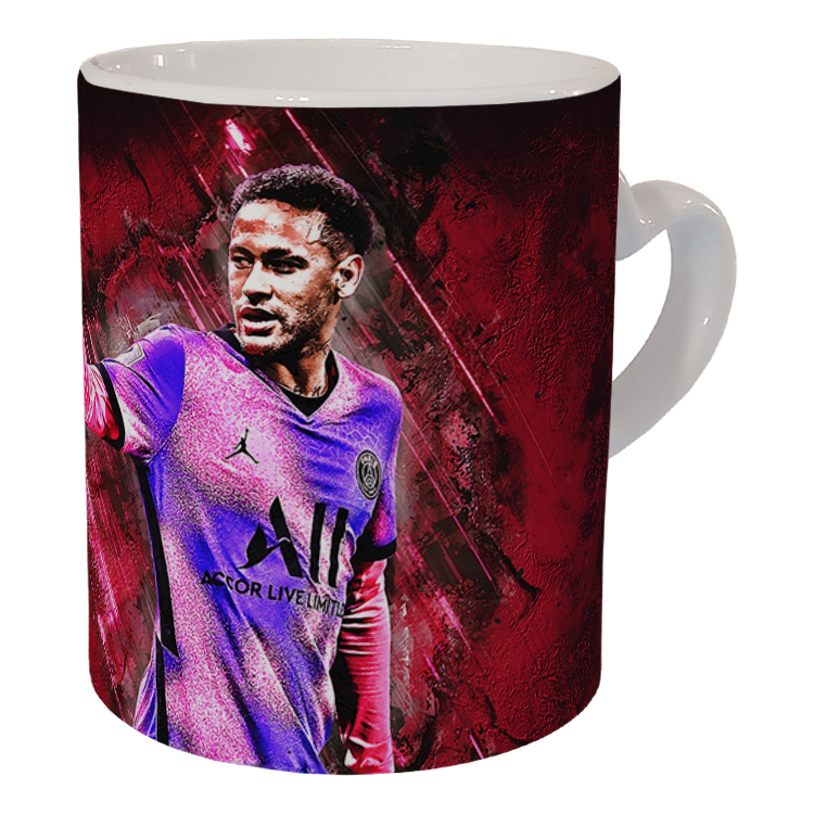 ماگ مدل دسته قلبی طرح نیمار کد 4