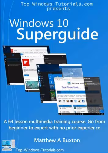 خرید و دانلود نسخه کامل کتاب Windows 10 Superguide