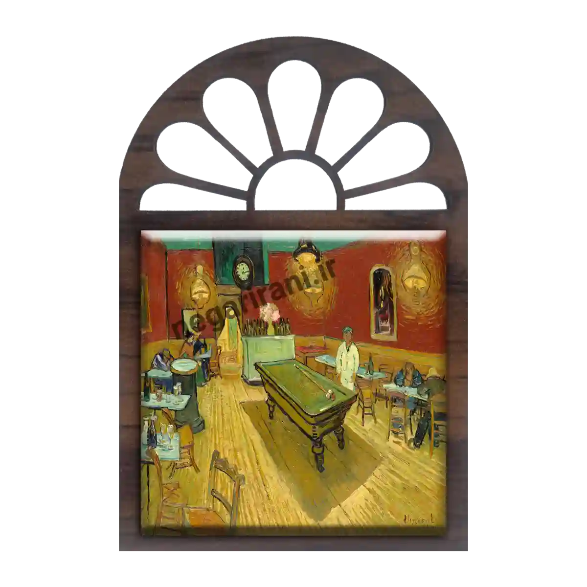 تندیس کاشی پنجره ای کافه شبانه مدل AX 33