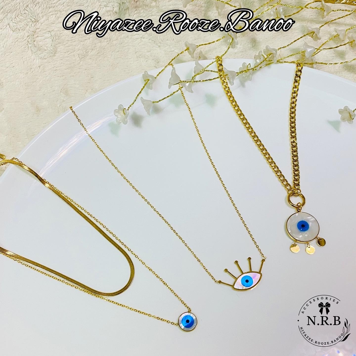 گردنبند های تک استیل رنگ ثابت