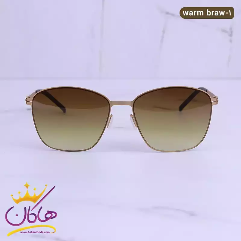 عینک آفتابی مردانه آیس برلین قهوه ای warm braw gold