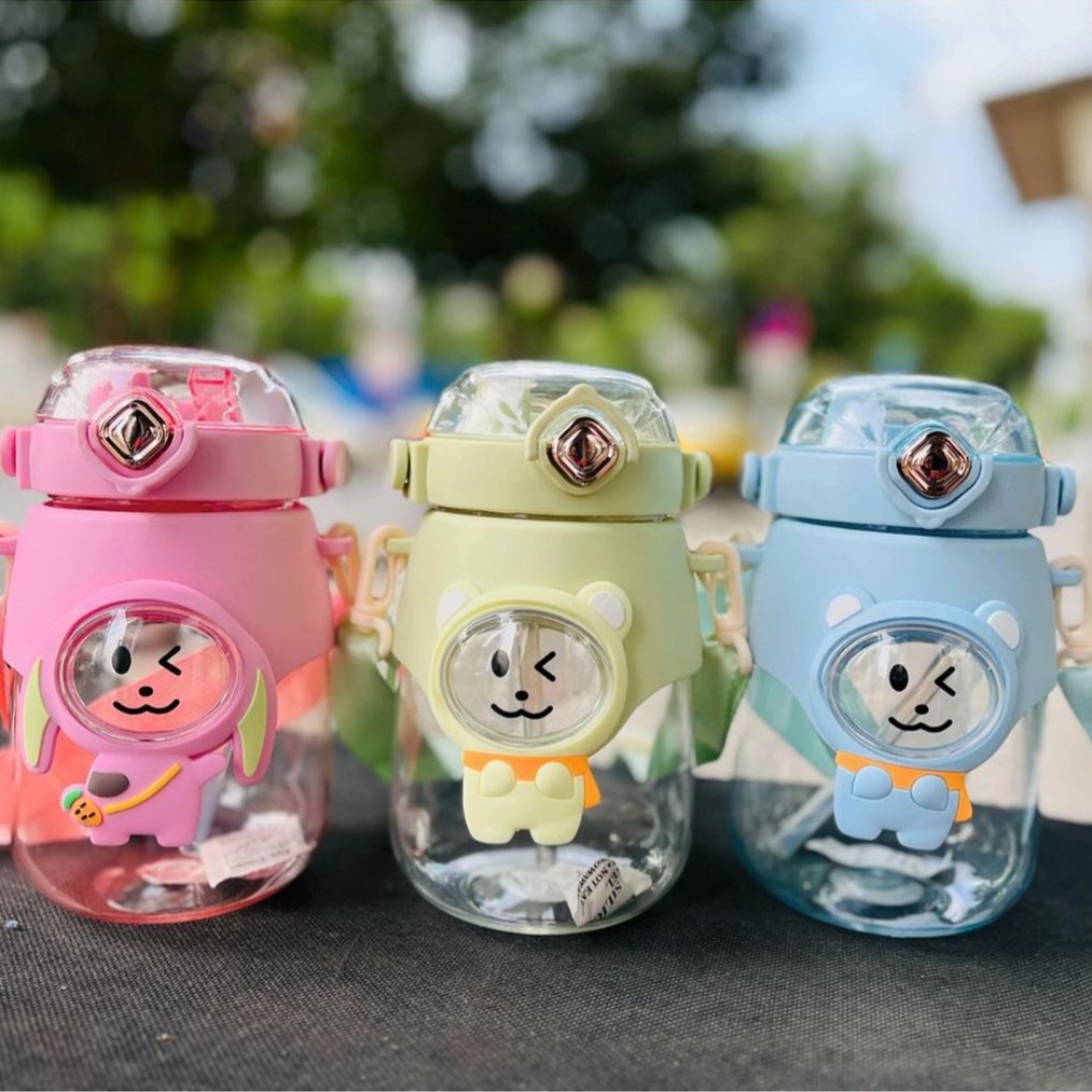 قمقمه نشکن خرس و خرگوش کیوت آبی