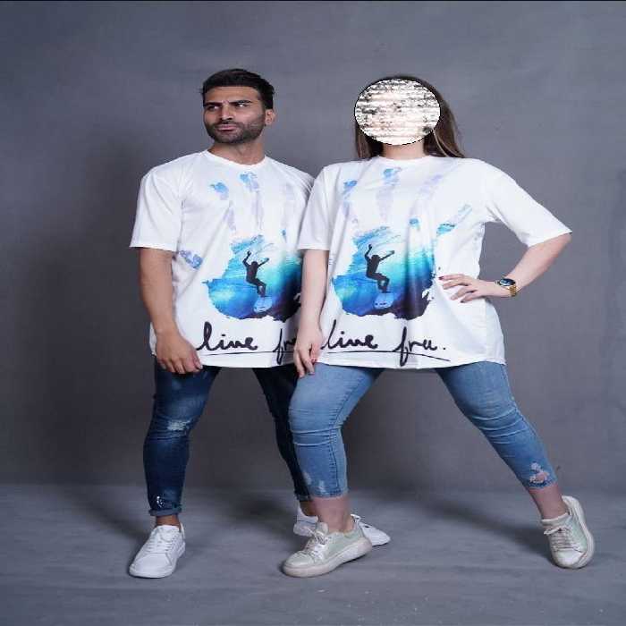 خرید آنلاین و ارزان تیشرت ست دو نفره سفید در فروشگاه لباس رگال من