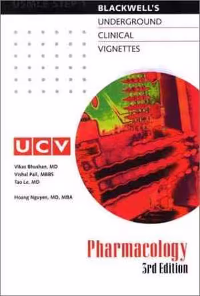[PDF] دانلود کتاب Underground Clinical Vignettes - Pharmacology - Classic Clinical Cases For Usmle Step 1 Review, 3rd ed, 2001