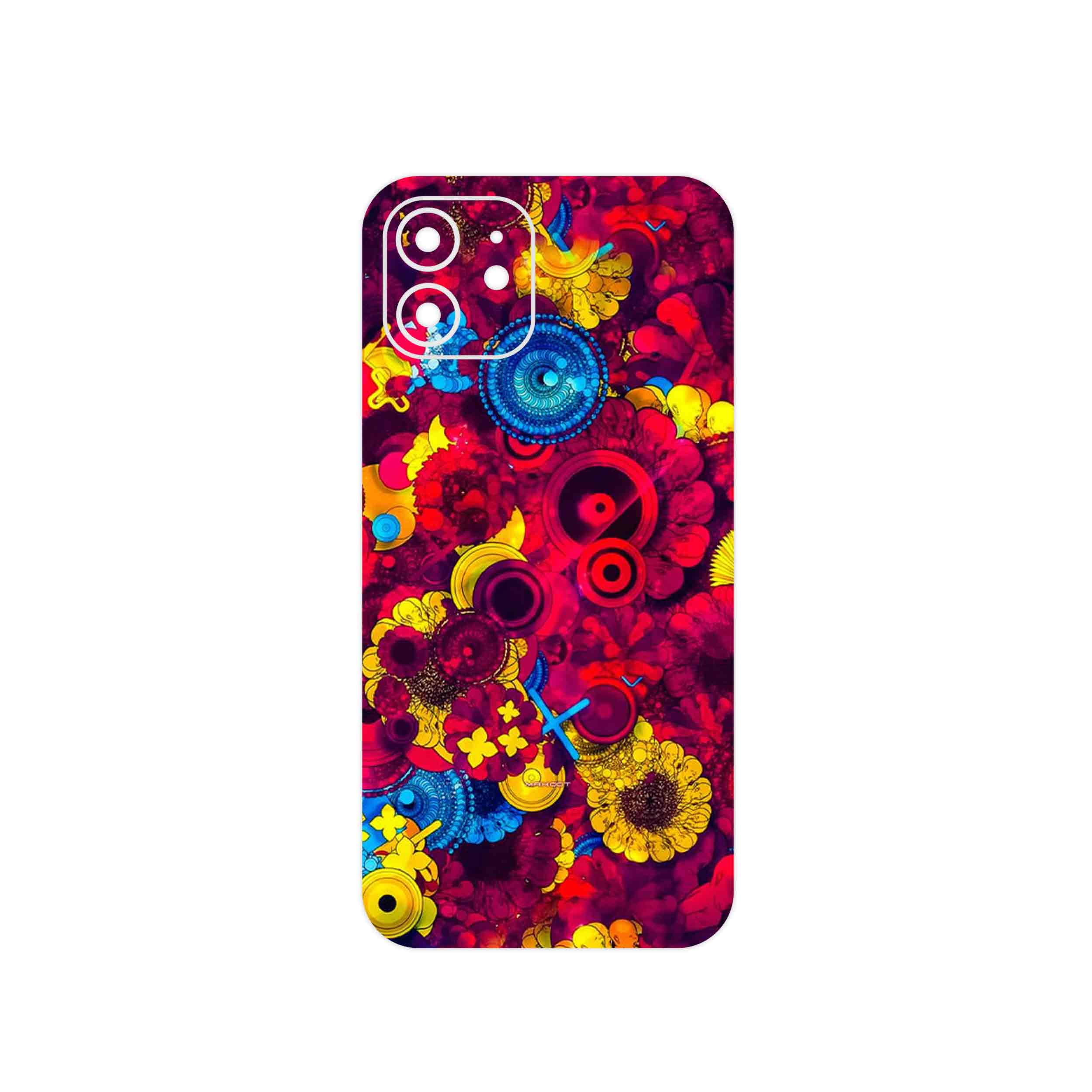 برچسب پوششی ماهوت مدل Vector Flower Garden Digital Art مناسب برای گوشی موبایل اپل iPhone 12