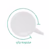 ماگ لاژید مدل اسم منصور طرح لپ تاپ و میز کار