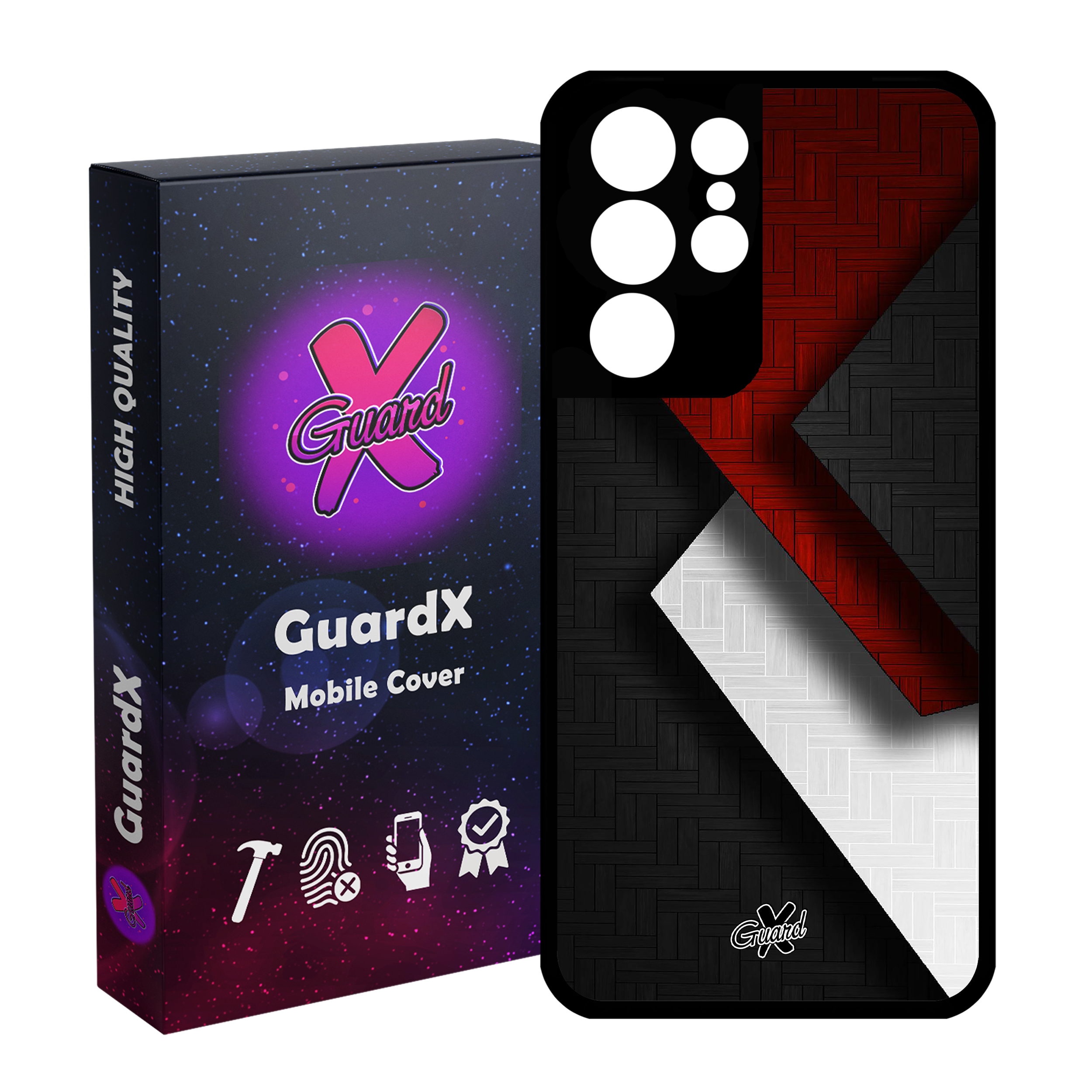 کاور گارد ایکس طرح Shape مدل Glass10174 مناسب برای گوشی موبایل سامسونگ Galaxy S21 Ultra