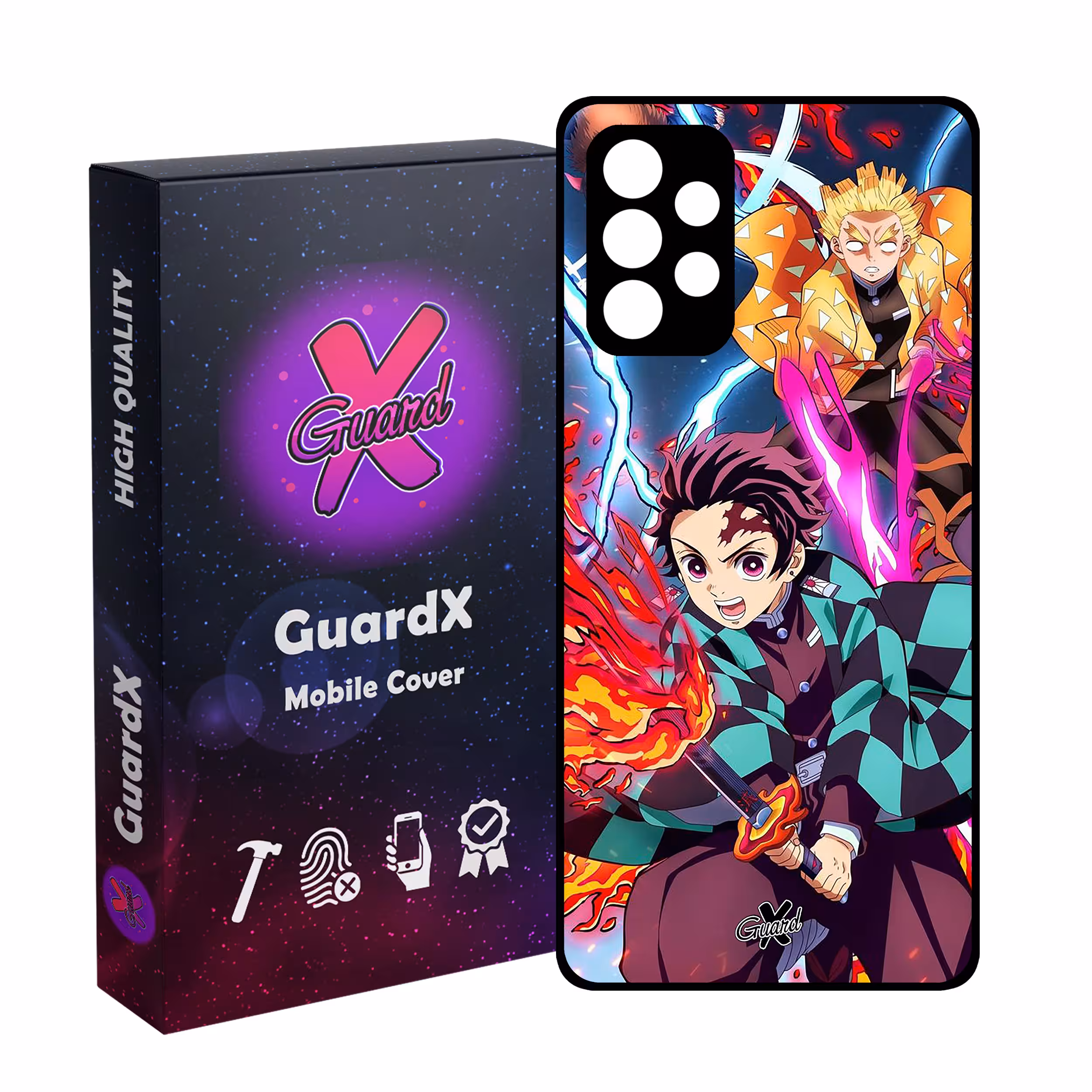 کاور گارد ایکس طرح Demon Slayer Anime مدل Glass10548 مناسب برای گوشی موبایل سامسونگ Galaxy A32 4G