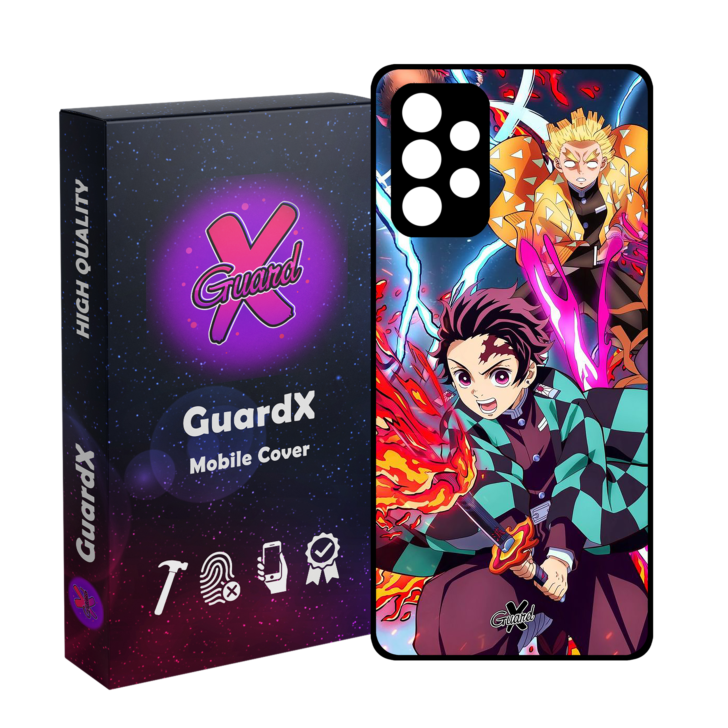کاور گارد ایکس طرح Demon Slayer Anime مدل Glass10548 مناسب برای گوشی موبایل سامسونگ Galaxy A32 4G