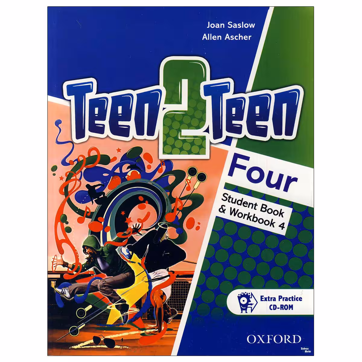 کتاب teen2teen four اثر JOAN SASLOW &amp; ALLEN ASCHER انتشارات زبان مهر