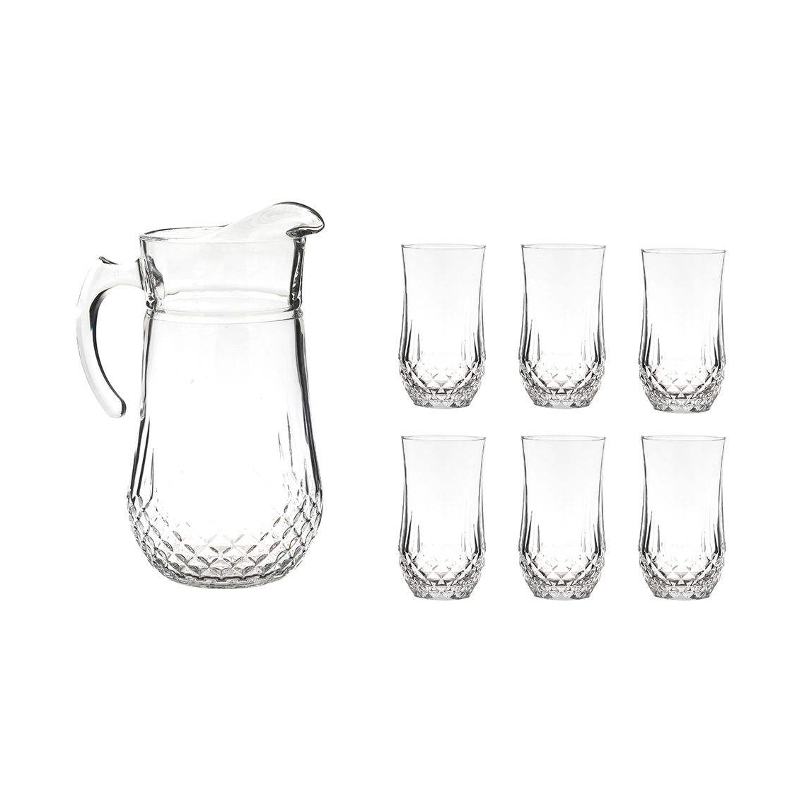 سرویس پارچ و لیوان 7 پارچه نوری تازه مدل اپرا کد 101