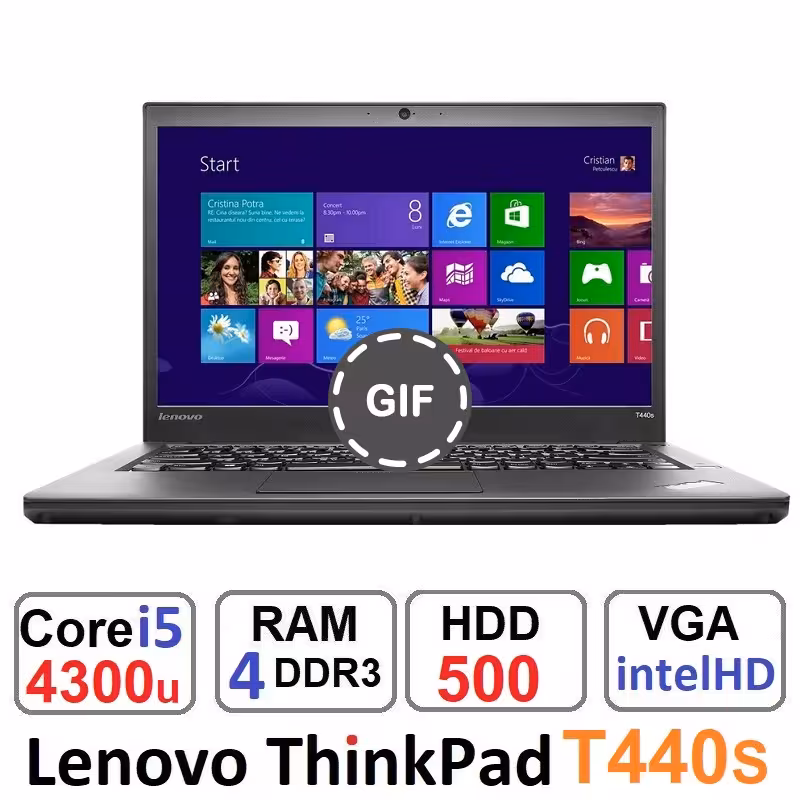 لپ تاپ لنوو Lenovo ThinkPad T440s Core i5 4300u رم4