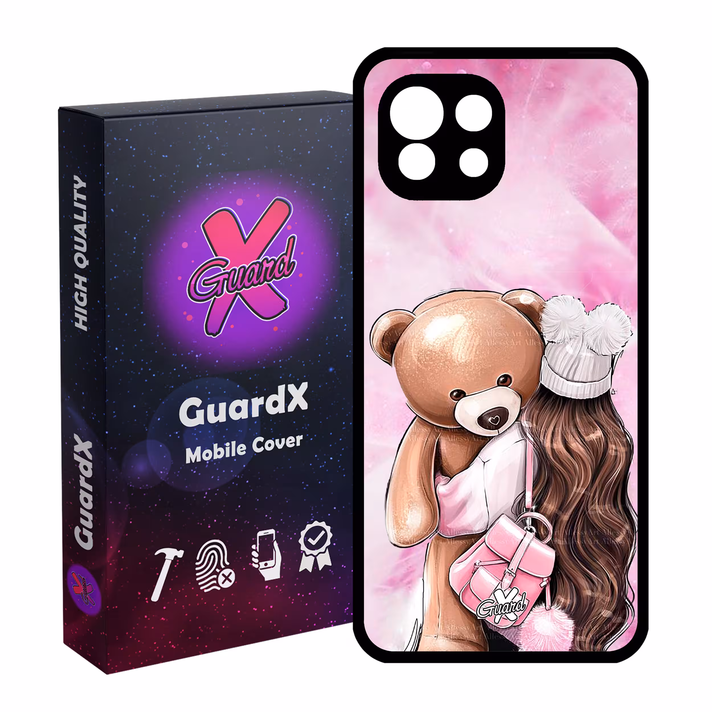 کاور گارد ایکس طرح Girl مدل Glass10088 مناسب برای گوشی موبایل شیائومی Mi 11 Lite