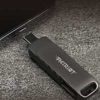 فلش مموری 128GB پاتریوت مدل PATRIOT Rage R550 اتصال USB3.2   OTG TYPE-C