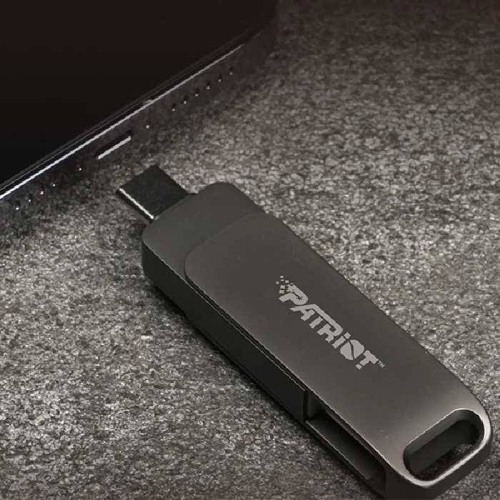 فلش مموری 128GB پاتریوت مدل PATRIOT Rage R550 اتصال USB3.2   OTG TYPE-C