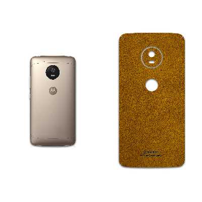 برچسب پوششی ماهوت مدل Brown-Chamois-Leather مناسب برای گوشی موبایل موتورولا Moto G5