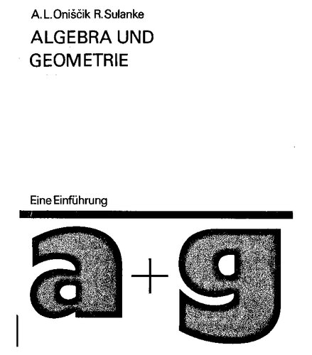 خرید و دانلود نسخه کامل کتاب Algebra und Geometrie