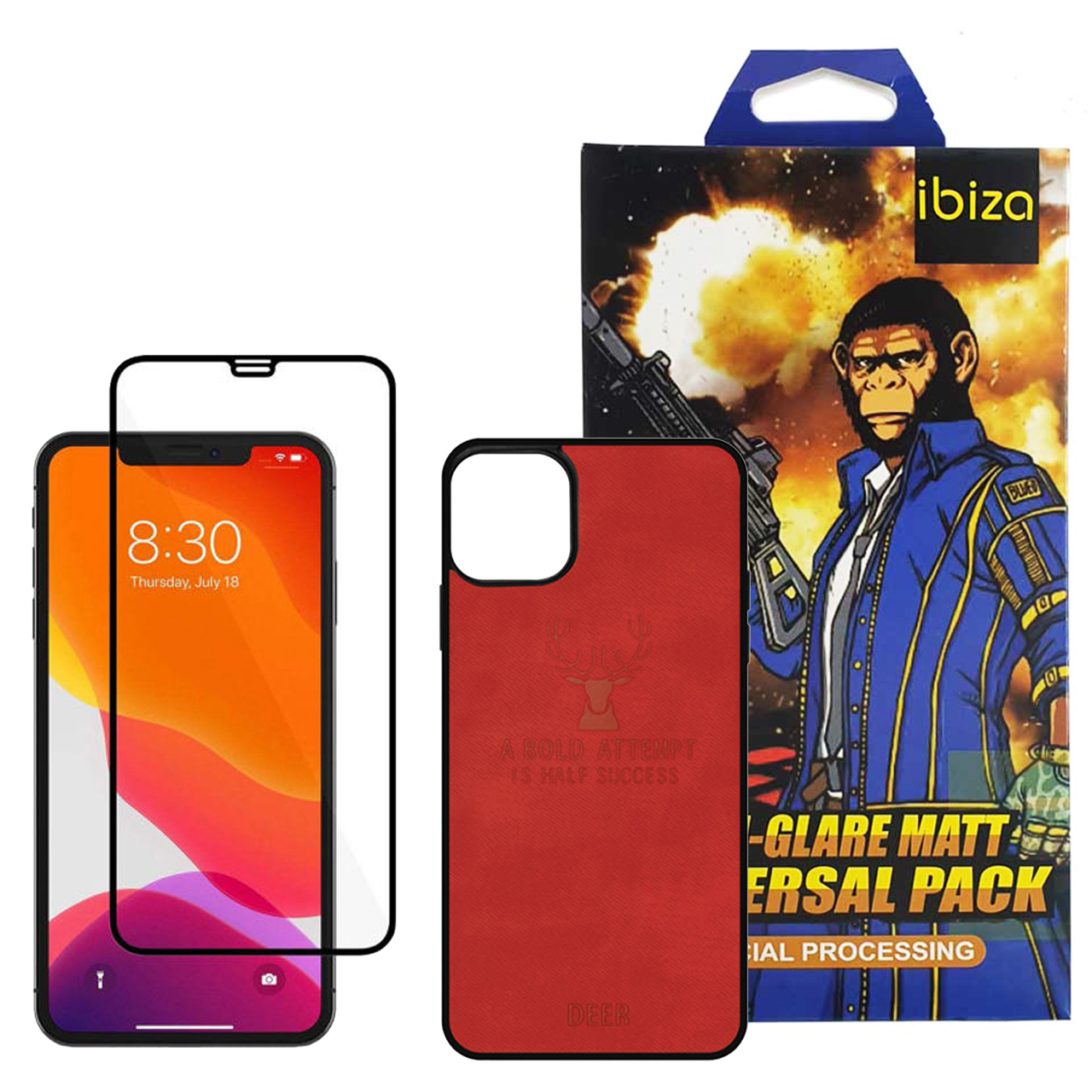 کاور ایبیزا مدل D9-114 مناسب برای گوشی موبایل اپل Iphone 11 به همراه محافظ صفحه نمایش