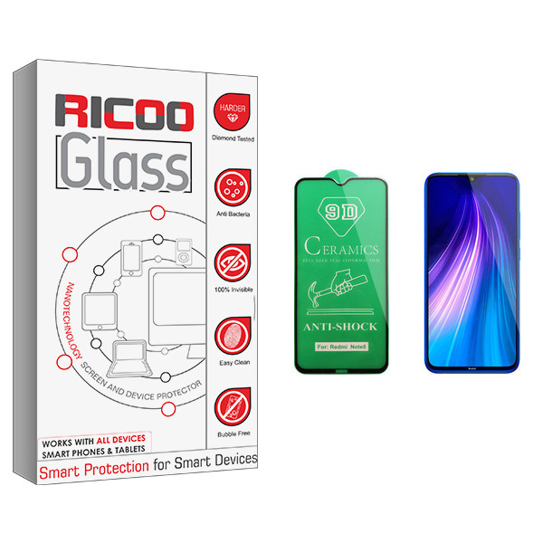 محافظ صفحه نمایش سرامیکی ریکوو مدل  HD مناسب برای گوشی موبایل شیائومی Redmi Note 8 | کالا برتری