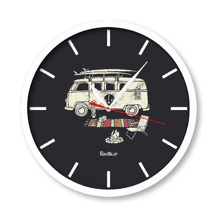 ساعت‌های دیواری راویتا طرح ماشین 3094