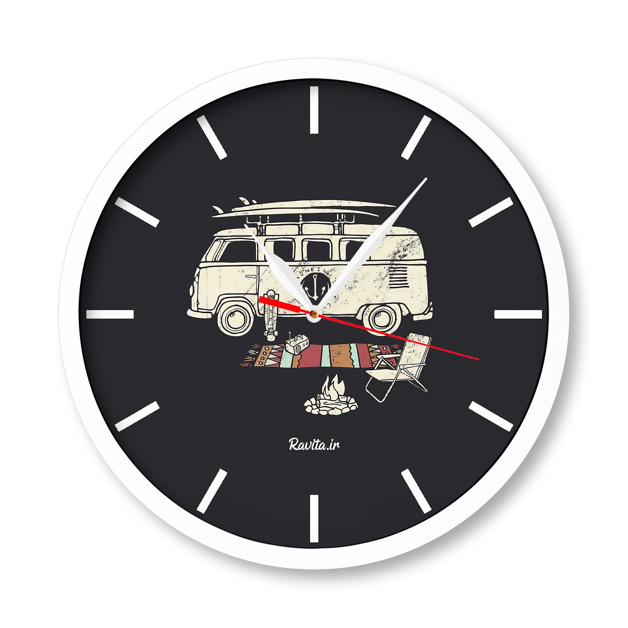 ساعت‌های دیواری راویتا طرح ماشین 3094