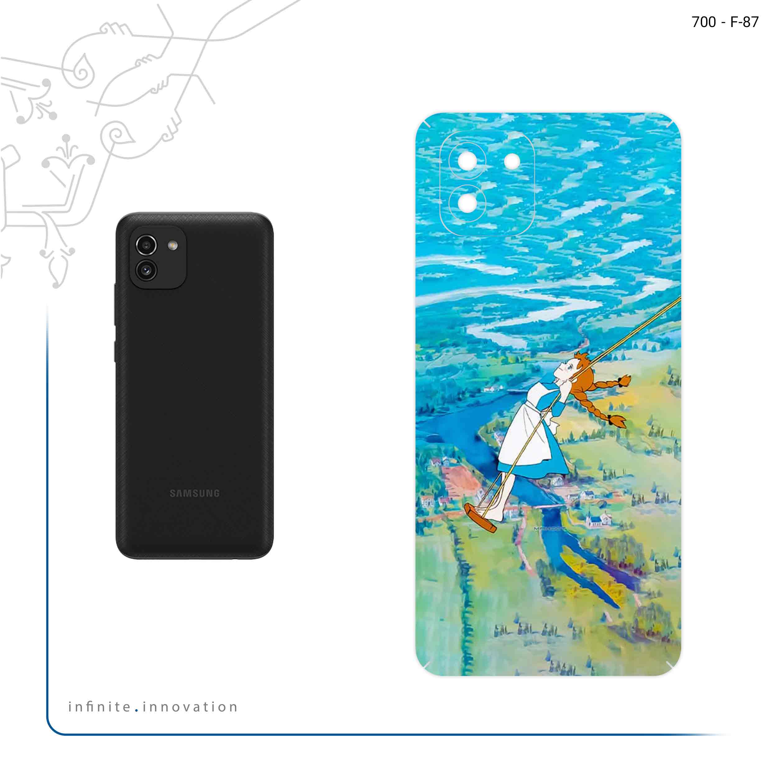 برچسب پوششی ماهوت مدل Anne Of Green Gables مناسب برای گوشی موبایل سامسونگ Galaxy A03