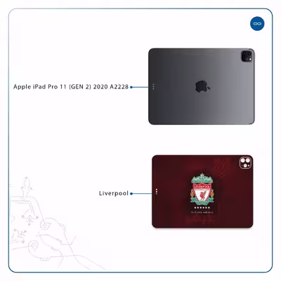 برچسب پوششی ماهوت مدل Liverpool مناسب برای تبلت اپل iPad Pro 11 (GEN 2) 2020 A2228