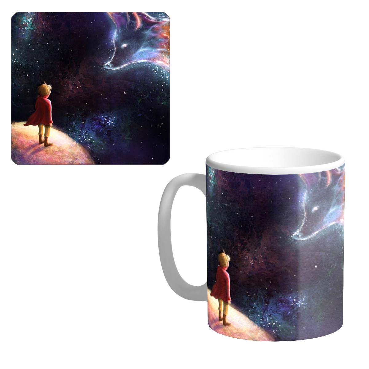 ماگ مدل شازده کوچولو کد 5893 به همراه زیر لیوانی