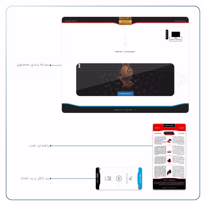 برچسب پوششی ماهوت مدل Persian Fiddle Instrument مناسب برای تبلت اپل iPad Pro 11 2018 A1979