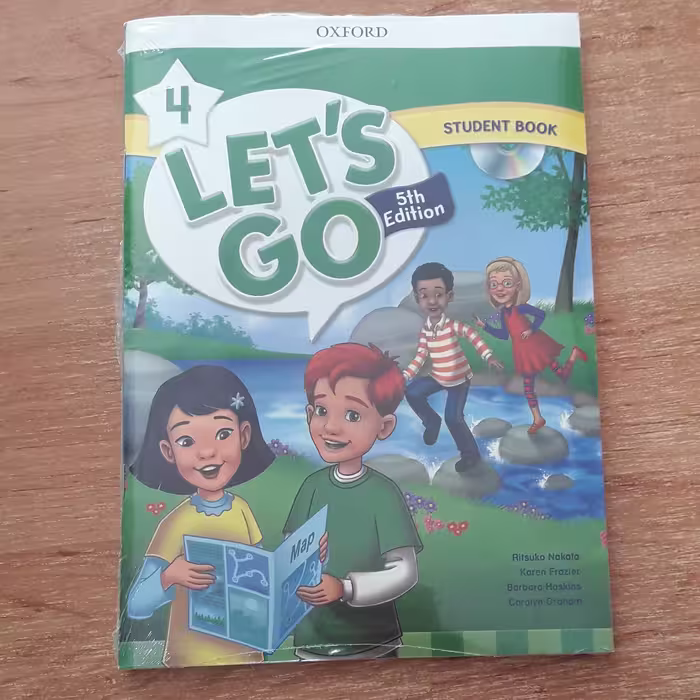 کتاب زبان لتس گو Lets Go 4 ویرایش پنجم به همراه کتاب کار