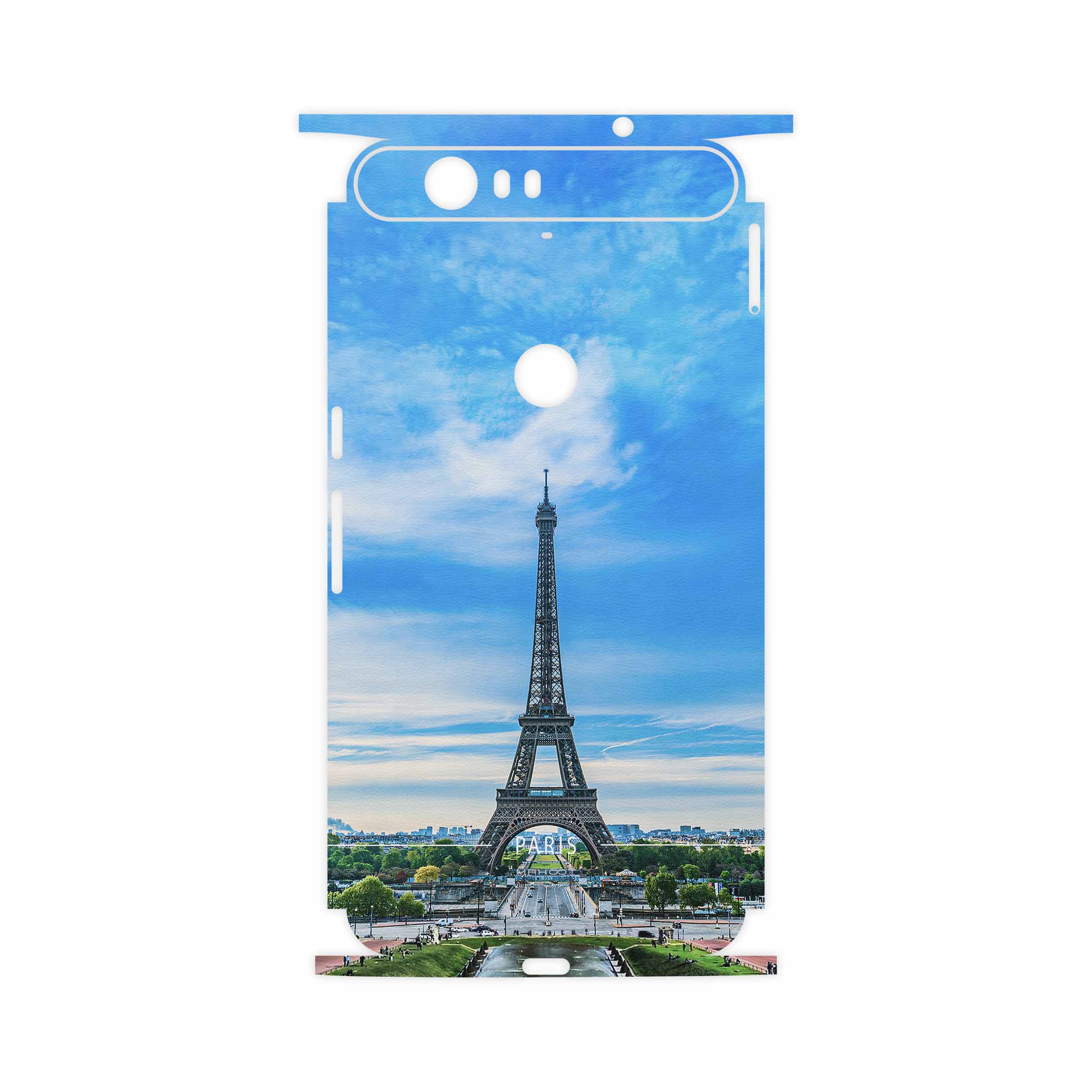 برچسب پوششی ماهوت مدل Paris City-FullSkin مناسب برای گوشی موبایل گوگل Nexus 6P