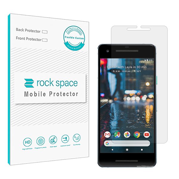 گلس گوگل pixel2 مدل نانو هیدروژل شفاف برند راک اسپیس کد S