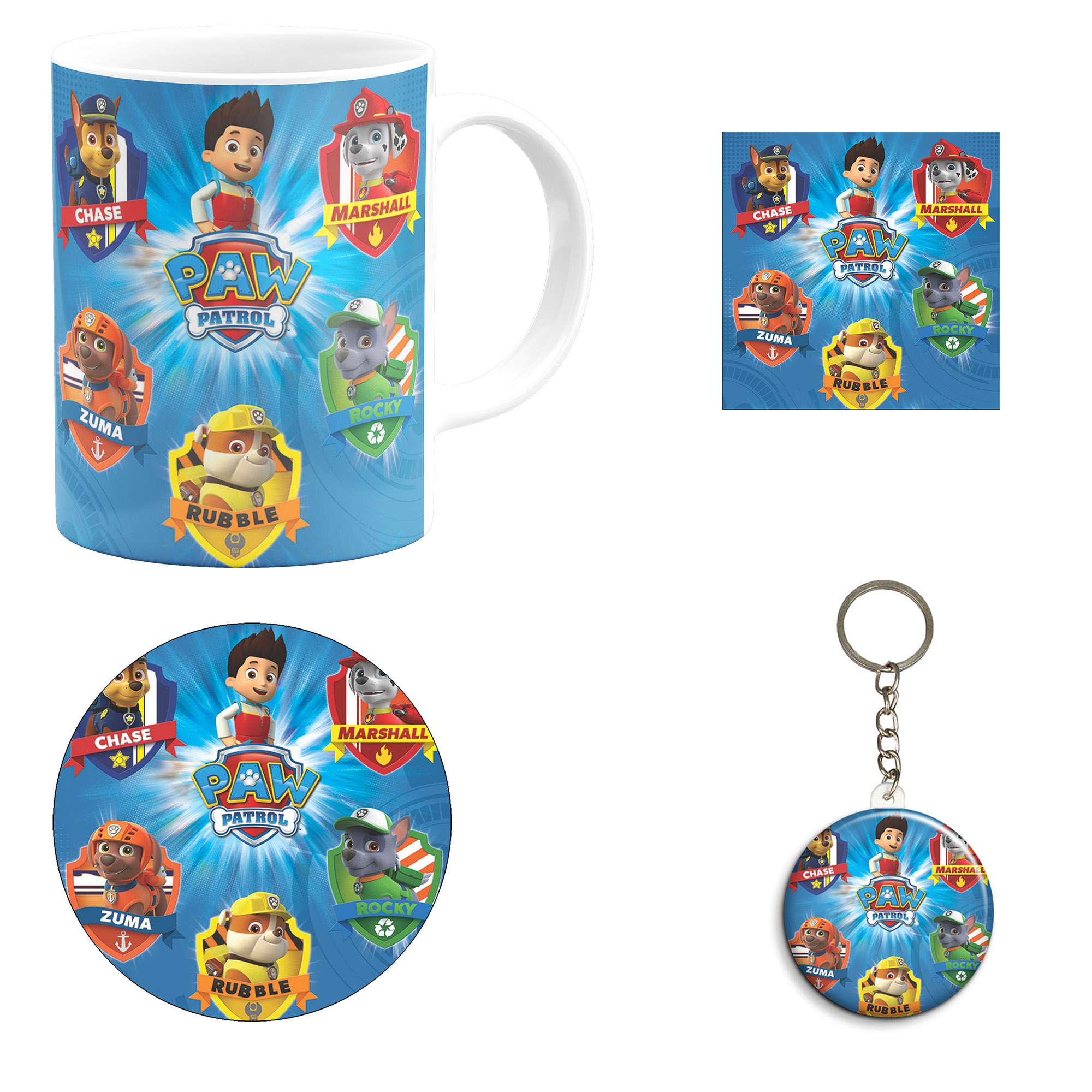 ست هدیه ماگ مدل انیمیشن سگ های نگهبان طرح Paw patrol کد M17