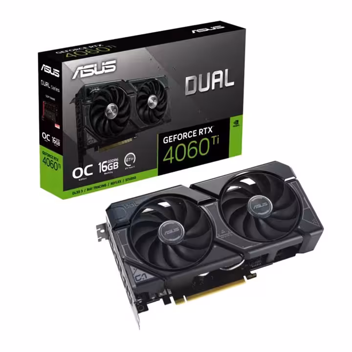 کارت گرافیک ASUS Dual GeForce RTX 4060 Ti OC 16GB GDDR6 128Bit